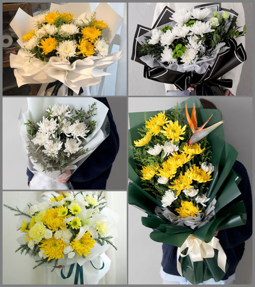 浙江省金华义乌市稠江街道白事花束代送